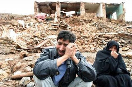 Một vụ động đất ở Iran.